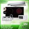 COMBO 21: bếp điện từ Eurosun EU-TE259PLUS + chậu EU-7843E6 + vòi S-K006 + hút EH-70AF85 + lò vi sóng Teka MW 200G White 2 COMBO EU TE259P
