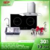 Combo bếp từ D'mestik ES01 DKI + hút mùi Lorca TA-2006A-70 + chậu TA 296V + vòi TA 102C 2 Combo Dmestik ES01 DKI