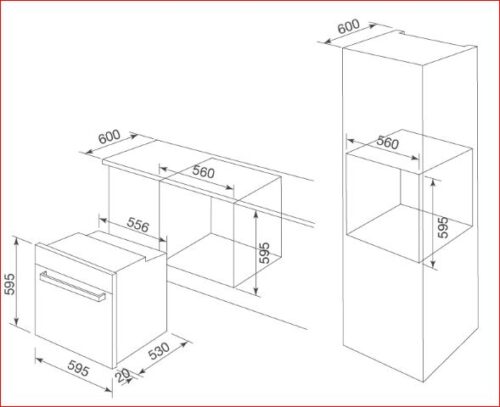 Lò nướng Malloca MOV-575 ECO 3 Kich thuoc MOV 575 ECO