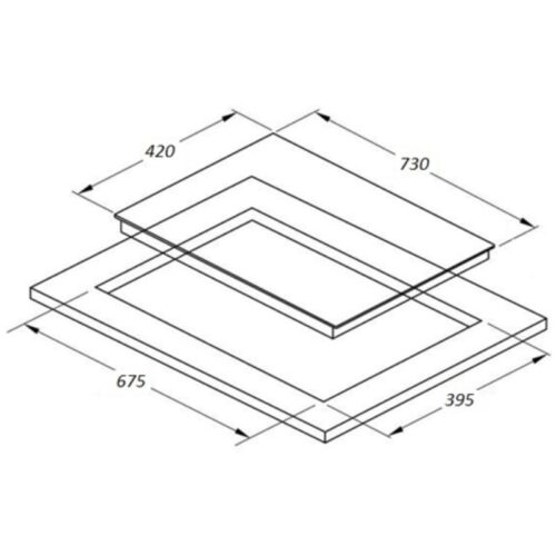 Bếp từ đôi Lorca LCI 877 3 Kích thước bếp từ đôi Lorca LCI-877