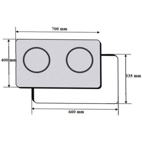 Bếp Từ Giovani G - 270TC 3 Kích thước bếp Từ Giovani G – 270TC