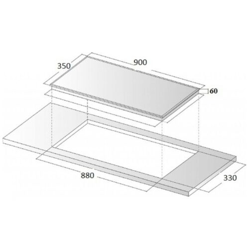 Bếp Từ Giovani G - 490RT 3 Kích thước bếp Từ Giovani G – 490RT