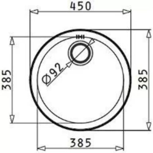 Chậu rửa bát inox BOSCH 100034701 CR 3 Kích thước chậu rửa bát inox BOSCH 100034701 CR