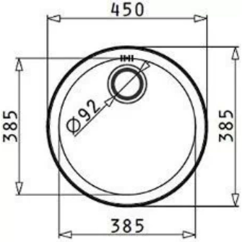 Kích thước chậu rửa bát inox BOSCH 100034701 CR Kích thước chậu rửa bát inox BOSCH 100034701 CR