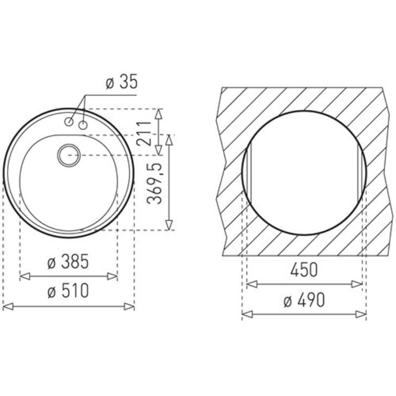 Kích thước chậu rửa bát Teka Centroval 45 Kích thước chậu rửa bát Teka Centroval 45