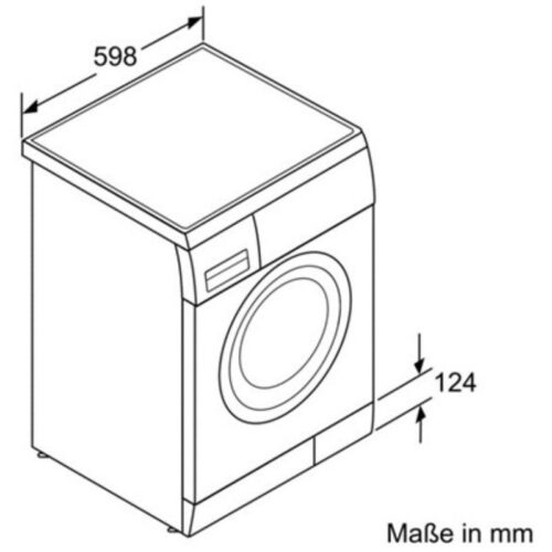 Máy giặt quần áo Bosch WAS24468ME 3 Kích thước máy giặt quần áo Bosch WAS24468ME