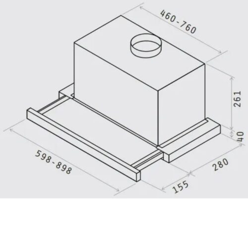 Máy hút mùi Elica ELITE26 IX/A/90 3 Kích thước máy hút mùi Elica ELITE26 IX/A/90