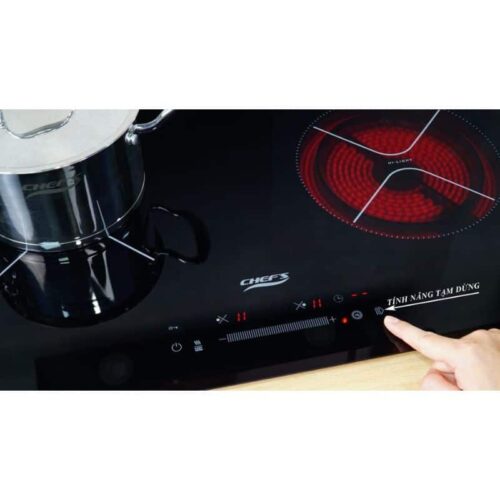Bếp điện từ hỗn hợp Chefs EH-MIX366/P 4 Bảng điều khiển Bếp điện từ hỗn hợp Chefs EH-MIX366/P