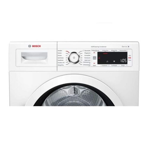 Máy sấy quần áo Bosch WTW87541 Serie 8 4 Bảng điều khiển máy sấy quần áo Bosch WTW87541