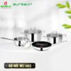 Bộ nồi inox Eurosun MC1603 Titanium 2 Bộ nồi inox Eurosun MC1603 Titanium