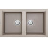 Chậu rửa đá Granite Malloca màu đất TORTORA G-45043 2 chau rua bat malloca tortora g 45043
