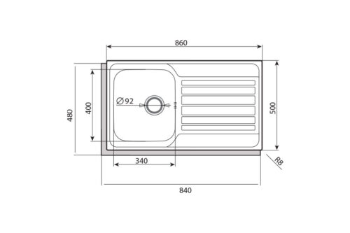 Chậu rửa chén bát Cata CDP-1 4 chau rua chen bat cata cdp 1 2