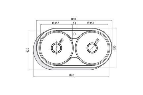 Chậu rửa chén bát Cata R-2 AG UNIT 4 chau rua chen bat cata r 2 ag unit 2
