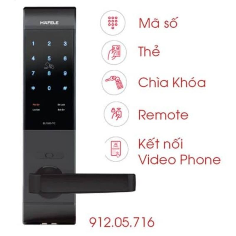 chức năng của khóa điện tử Hafele EL7500-TC 912.05.716 chức năng của khóa điện tử Hafele EL7500-TC 912.05.716