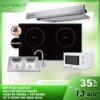 COMBO 26: Bếp từ Eurosun EU-T256PLUS + chậu EU-7843E6 + vòi S-K006 + hút EH-70AF85 + lò vi sóng Teka MW 200G White 2 com bo Eurosun EU T256PLUS EU 7843E6