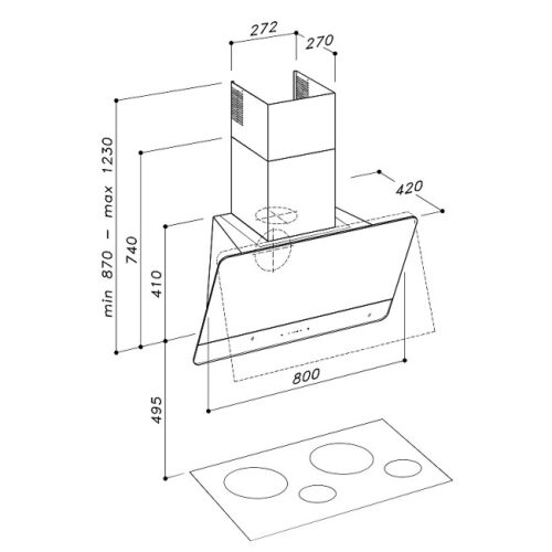Máy hút áp tường Dudoff Plato BG 4 dudoff plato bg hdw s02bg 1