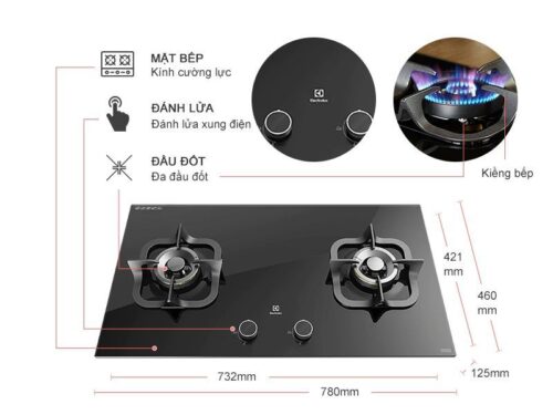 Bếp ga âm Electrolux EGT7828CK 4 electrolux egt7828ck 1 1
