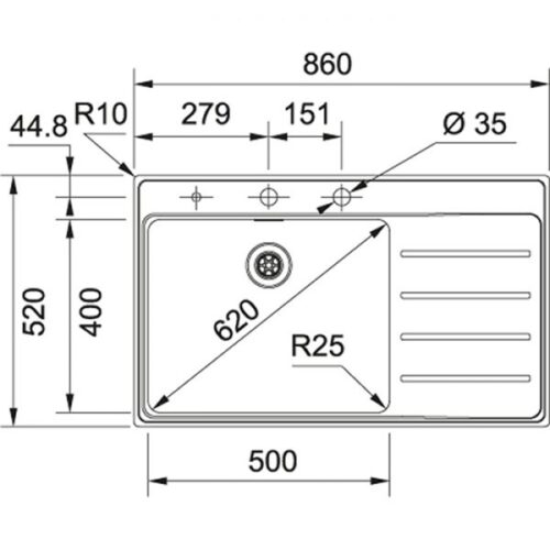 Chậu rửa Franke FSX 211 TPL RHD 127.0379.143 4 franke fsx 211 tpl rhd 1
