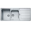 Chậu rửa Franke loại đôi HDX 624 REV 101.0393.998 2 franke hdx 624 rev