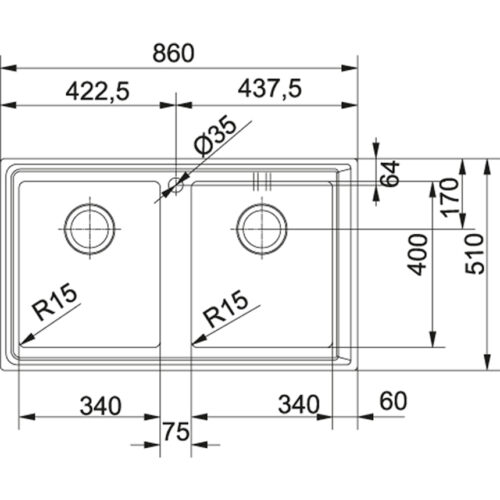 Chậu rửa Franke loại đôi NPX 620 101.0068.373 4 franke npx 620 1