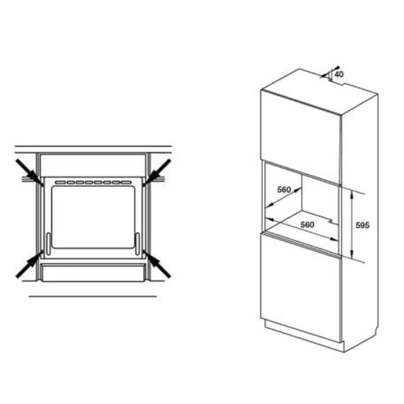Hướng dẫn lắp đặt lò nướng âm tủ Hafele HO-KT60A9 535.02.611 Hướng dẫn lắp đặt lò nướng âm tủ Hafele HO-KT60A9 535.02.611