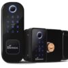 Khóa cửa cổng sắt chống nước Demax SL602 WP APP Bluetooth 1 khoa cua cong sat chong nuoc demax sl602 wp app bluetooth 0