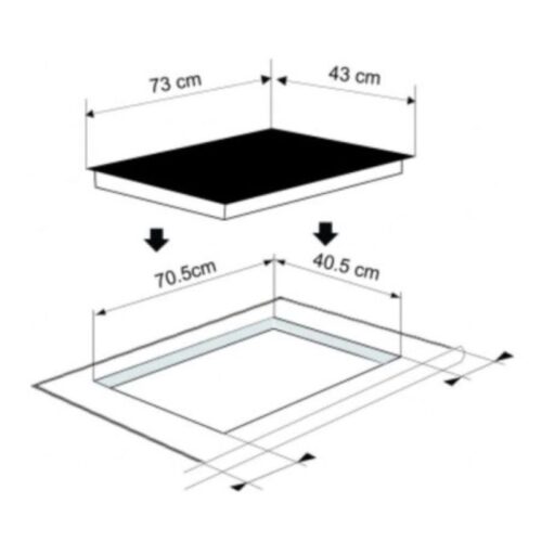 Bếp cảm ứng từ Munchen GM 8925 3 Kích thước Bếp cảm ứng từ Munchen GM 8925