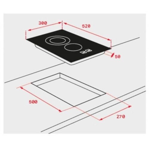 Bếp điện Teka TR 3220 3 Kích thước của Bếp điện Teka TR 3220