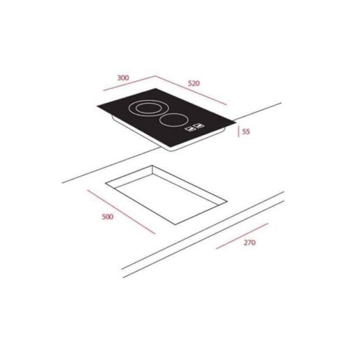 Bếp Điện Teka VTTC 2P.1 4 Kích thước của Bếp Điện Teka VTTC 2P.1