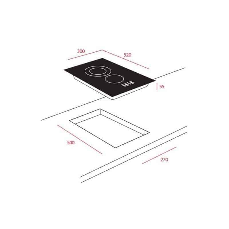 Kích thước của Bếp Điện Teka VTTC 2P.1 Kích thước của Bếp Điện Teka VTTC 2P.1