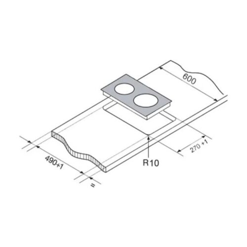 Bếp từ âm Electrolux EHI325CA 3 Kích thước Bếp từ âm Electrolux EHI325CA