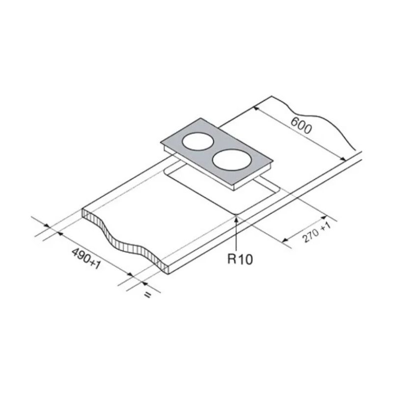 Kích thước Bếp từ âm Electrolux EHI325CA Kích thước Bếp từ âm Electrolux EHI325CA