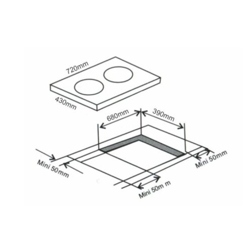 Bếp từ Arber AB669 2 Kích thước Bếp từ Arber AB669