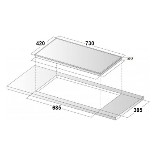 Bếp từ Napoliz ITC-F88 3 Kích thước bếp từ Napoliz ITC-F88