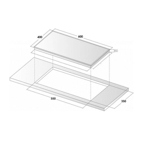 Bếp từ Sevilla SV-130T 3 Kích thước bếp từ Sevilla SV-130T
