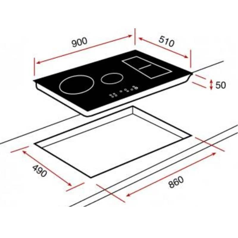 Kích thước Bếp Từ Teka IRS 943 Kích thước Bếp Từ Teka IRS 943