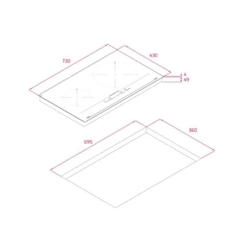 Bếp điện từ IZC 72310 MSP BK Replace IZ 7210 112510033 5 Kích thước Bếp từ Teka IZC 72310 MSP BK