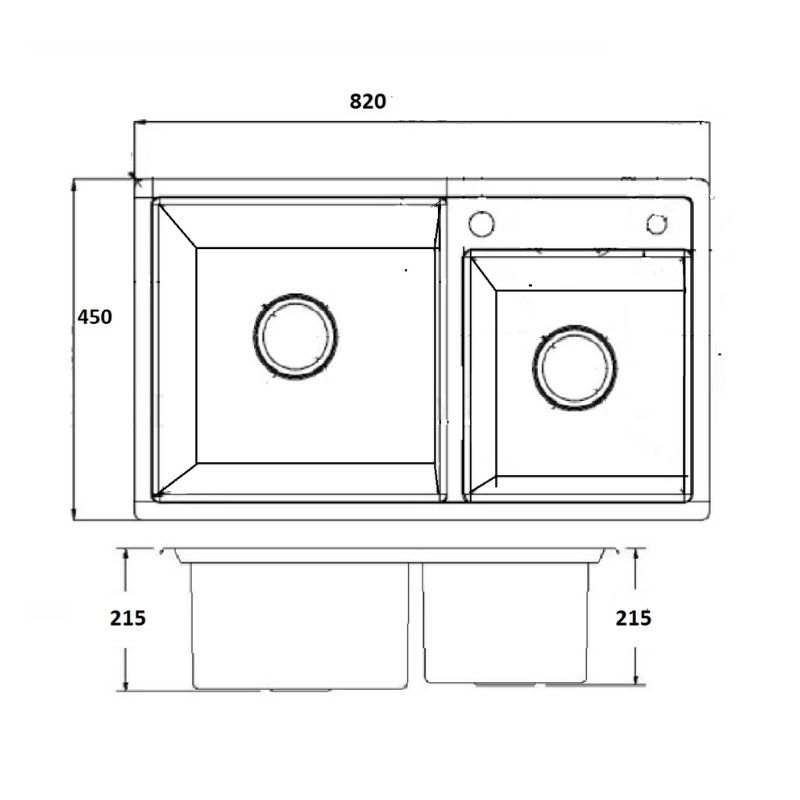 Chậu rửa chén bát Eurosun EU-8245S Chậu rửa chén bát Eurosun EU-8245S