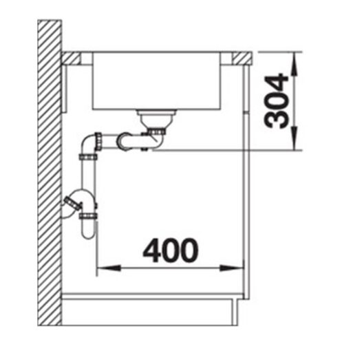 Chậu rửa chén Blanco ANDANO 340 IF 7 Kích thước chậu rửa chén Blanco ANDANO 340 IF