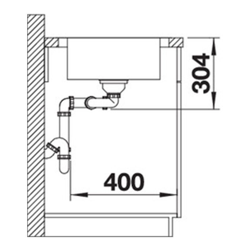 Kích thước chậu rửa chén Blanco ANDANO 340 IF Kích thước chậu rửa chén Blanco ANDANO 340 IF
