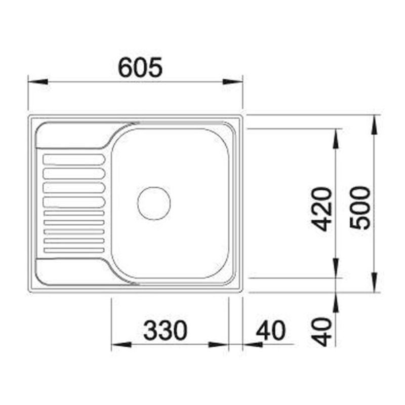 Kích thước chậu rửa chén Blanco TIPO 45 s Mini Kích thước chậu rửa chén Blanco TIPO 45 s Mini