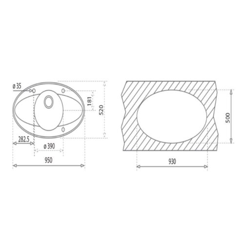 Chậu rửa Teka ISINK 95 DX 3 Kích thước chậu rửa Teka ISINK 95 DX