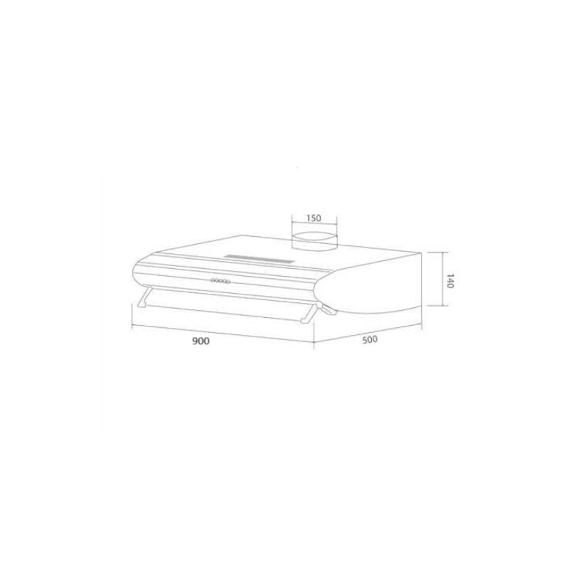 Kích thước máy hút mùi Malloca SP2195 - 900 Kích thước máy hút mùi Malloca SP2195 - 900