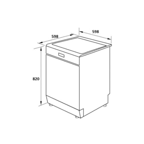 Máy rửa bát Dudoff London Venus-DV01( DW-V01FT) 4 Kích thước máy rửa bát Dudoff London Venus-DV01( DW-V01FT)
