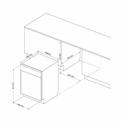 Máy rửa bát Malloca WQP12-J7713FB 3 Máy rửa bát Malloca WQP12-J7713FB