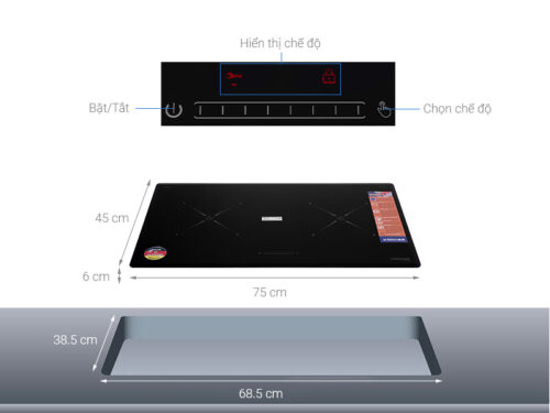 Bếp từ 2 vùng nấu Kocher DI-808GE 3 kocher di 808ge 1