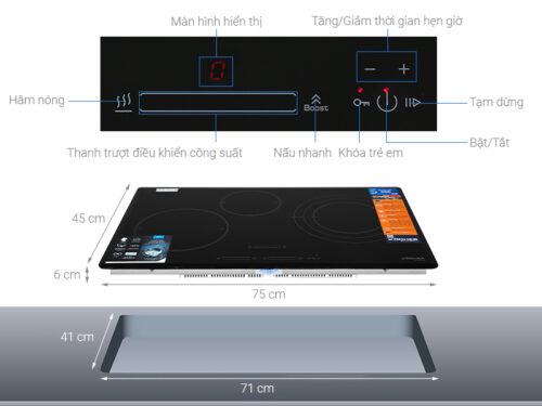 Bếp từ 3 vùng nấu Kocher DI-855GE 3 kocher di 855ge 1
