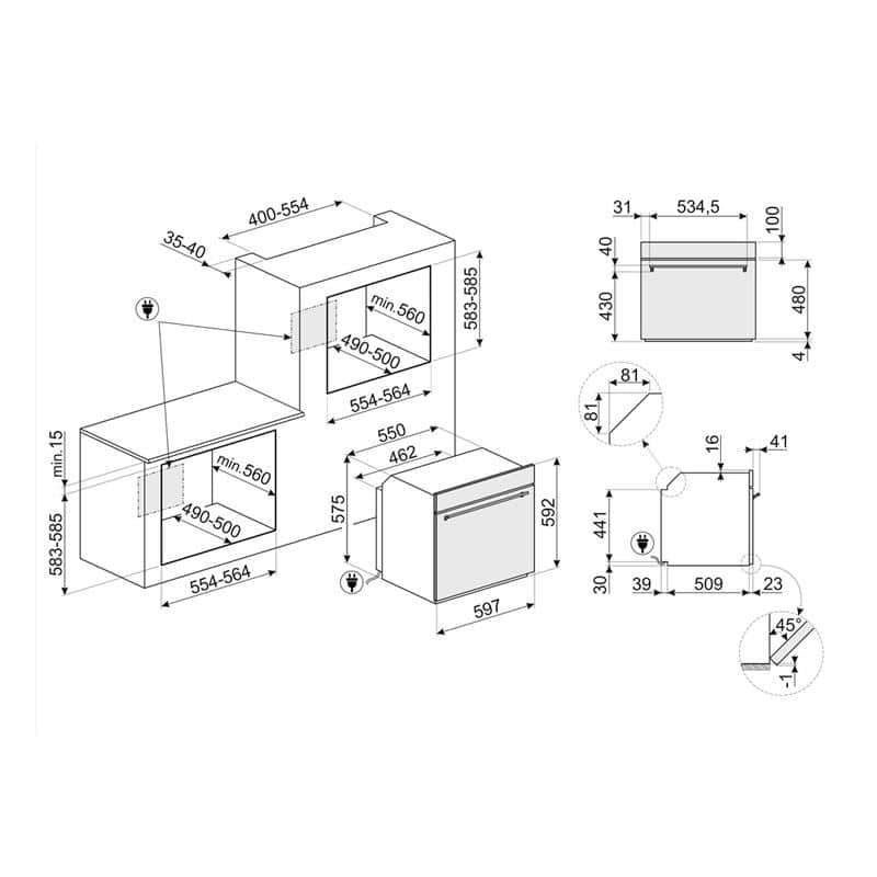 Lắp đặt lò nướng đối lưu Hafele SF6381X 536.64.753 Lắp đặt lò nướng đối lưu Hafele SF6381X 536.64.753