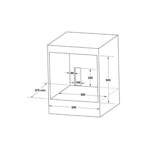 Lò nướng Hafele HO-4KT70A 538.61.442 4 Kích thước lắp đặt lò nướng Hafele HO-4KT70A 538.61.442