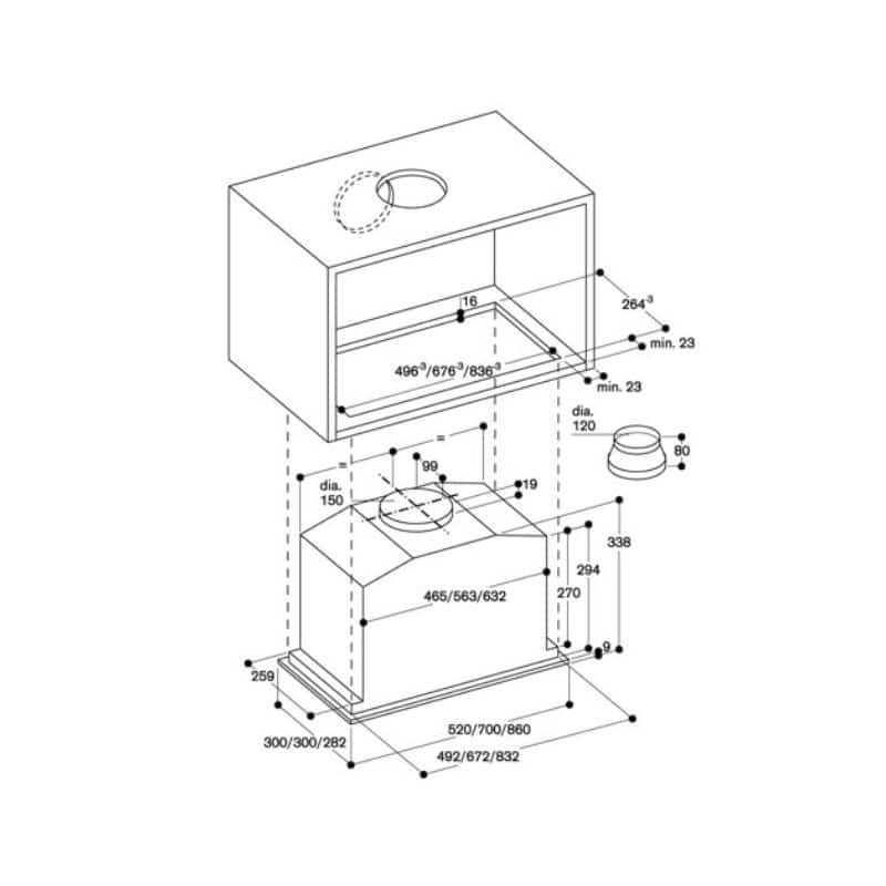 kích thước của máy hút mùi âm tủ Hafele Smeg GAGGENAU 539.86.073 kích thước của máy hút mùi âm tủ Hafele Smeg GAGGENAU 539.86.073